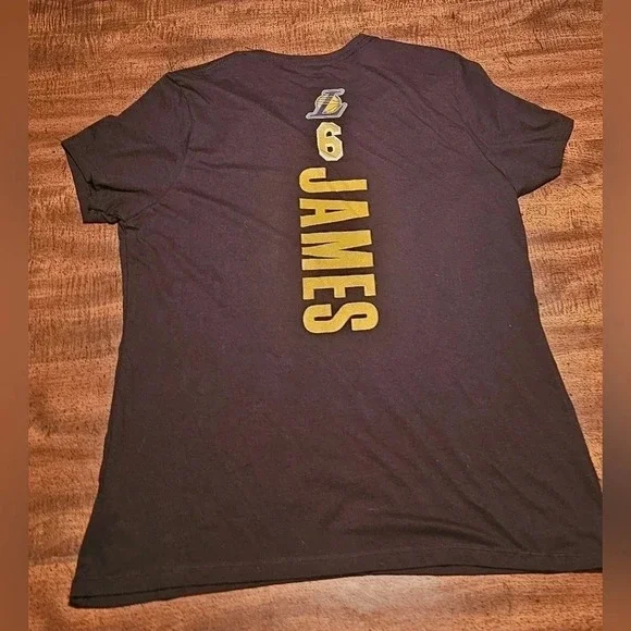 Fanatics Women's Los Angeles Lakers Lebron James #6 T-Shirt Size XL Black - Picture 9 of 11